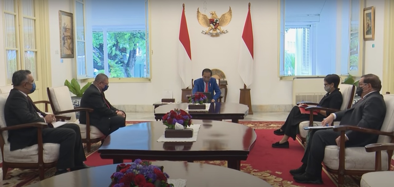 Presiden Menerima Kunjungan Kehormatan Menlu Malaysia